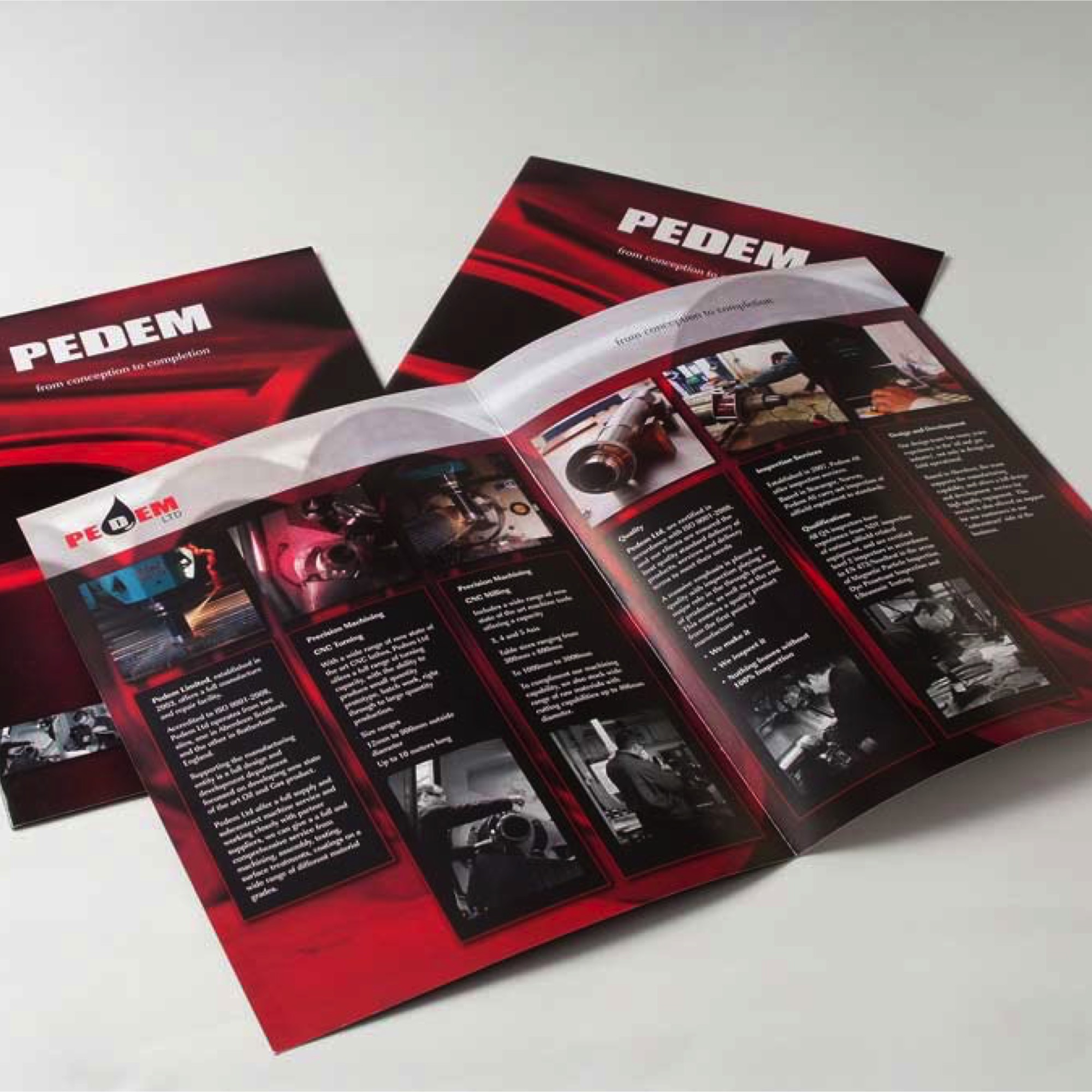 corporate and product brochures