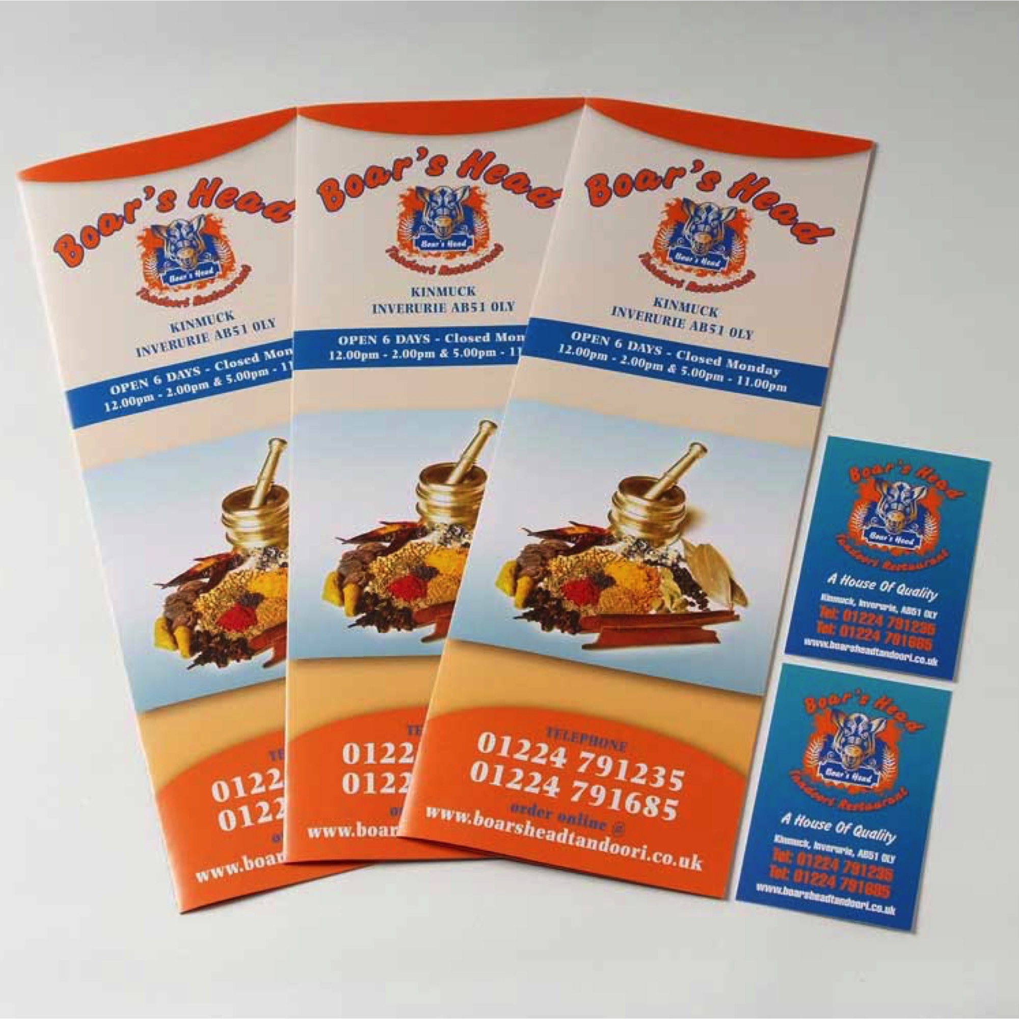 single and tri folded leaflets